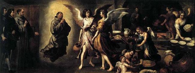 MURILLO, Bartolome Esteban Angels- Kitchen oil painting picture